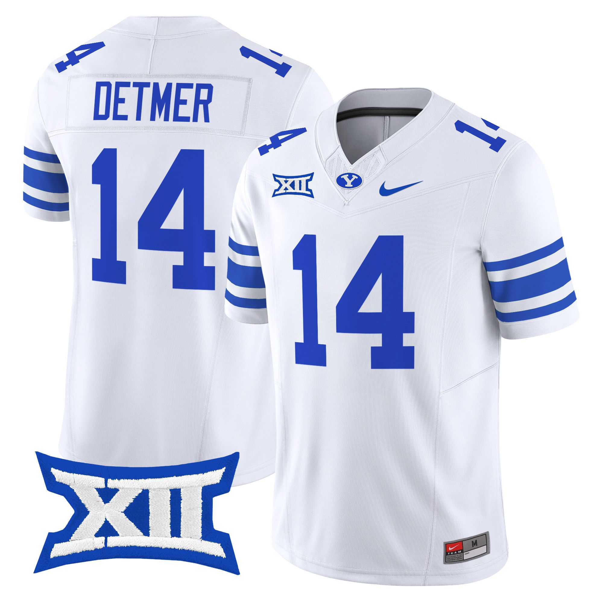 Men BYU Cougars #14 Detmer White Nike 2024 Vapor Limited NCAA Jersey